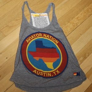 Aviator Nation Austin Texas Logo Tank